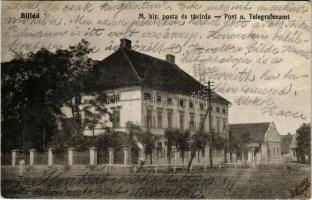 1913 Billéd, Biled; M. kir. posta és távirda hivatal. Kiadja Tenner Ignác / post and telegraph offic...