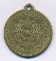 DN "Kossuth Lajos / Szabadság - Egyenlőség - Testvériség 1848" kétoldalas bronz emlékérem ...