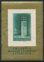 1958 Televízió vágott blokk másodosztályú minőségben (30.000)
