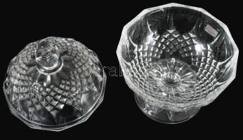 Kristály, fedeles bonbonniere. Hibátlan 24 cm
