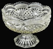 Kristály, gyümölcskínáló tál Hibátlan s: 24 cm, m: 20 cm