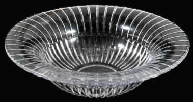 Gyümölcsös tál, kristály, hibátlan d: 25 cm