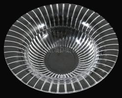 Gyümölcsös tál, kristály, hibátlan d: 25 cm