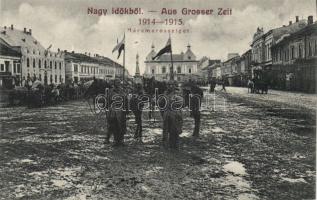 Máramarossziget with soldiers in 1914-15