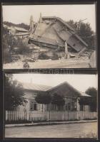 cca 1916-1918 Csernyivci (Csernovic, Czernowitz, Czerniowce), lerombolt híd a Prut folyón, összedőlt...