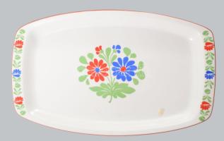 6+6+1 darabos Alföldi porcelán lapos, mély tányér és tál készlet d: 24 cm, h: 38 cm