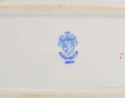 6+6+1 darabos Alföldi porcelán lapos, mély tányér és tál készlet d: 24 cm, h: 38 cm