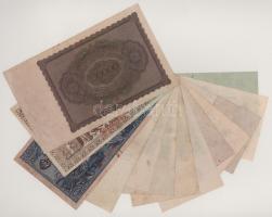 Német Birodalom 1908-1923. 13db bankjegy T:F közte szép papír
German Empire 1908-1923. 13pcs bankno...