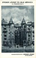 Budapest XI. Fadrusz utcai Bérház Steiner József tervei alapján