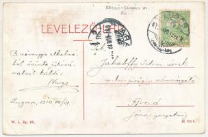 1910 Lugos, Lugoj; Állami főgimnázium. W.L. Bp. 891. / grammar school (EB)