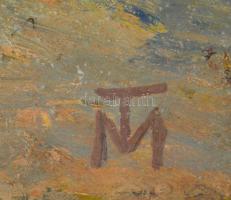 TM jelzéssel: Alak. Olaj, rétegelt falemez, 42×32,5 cm