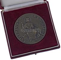 Hellebrand Béla (1882-1965) 1938. "Szent István" kétoldalas bronz emlékérem peremen "...