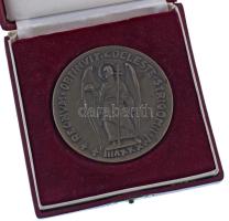 Hellebrand Béla (1882-1965) 1938. "Szent István" kétoldalas bronz emlékérem peremen "...