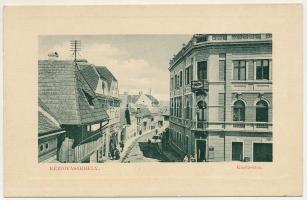 Kézdivásárhely, Targu Secuiesc; Kanta utca, Polgári Olvasókör, üzletek. W.L. Bp. 6878-6885. / street...