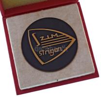 1969. "Esztergomi Marógépgyár 1919-1969 / Szim - strigon" kétoldalas bronz emlékérem, tokb...