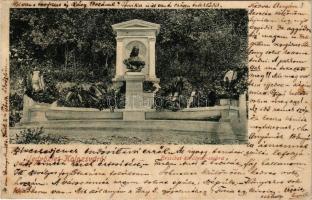 1900 Kolozsvár, Cluj; Erzsébet királyné (Sissi) szobra / Empress Elisabeth of Austria (Sisi) statue,...
