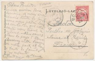 1913 Bodola, Budila; Mikes és Nemes kastély, utcarészlet. Fejér József kiadása, Lang Henrik fényképé...