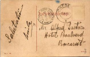 1910 Brassó, Kronstadt, Brasov; Kút utca, Carl Neustadter üzlete. W. L. 118. / Brunnen-Gasse / stree...