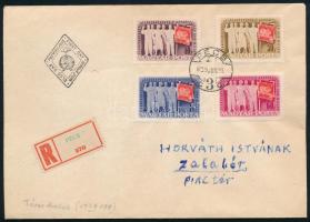 1949 Szakszervezet (III.) sor ajánlott FDC-n téves 1959-es dátumbélyegzéssel