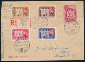 1949 Szakszervezet (III.) sor ajánlott FDC-n (10.000)
