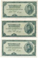 1946. 100.000.000MP (3x) T:F szép papír
Adamo P28