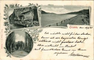 1898 Orsova, Ada Kaleh, Trajanstafel, Eisernes Thor, Kronenkapelle. Stengel &amp; Co. / Traján-s...