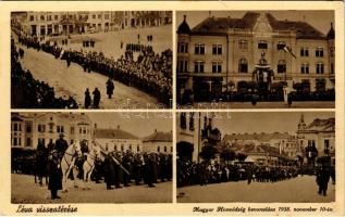 1938 Léva, Levice; "Léva visszatérése. Magyar Honvédség bevonulása 1938. november 10-én" b...