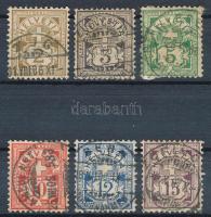 Svájc 1906 Mi 82-87 (Mi EUR 120,-)