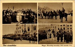 1940 Léva, Levice; "Léva visszatérése. Magyar Honvédség bevonulása 1938. november 10-én" b...
