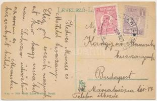 1927 Parajd, Praid; sómalom a Szovátafürdőre menő úttal. Raáb Lajos kiadása / salt mill, factory (EM...