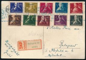 1947 Szabadsághőseink sor ajánlott CM-en alkalmi bélyegzéssel (50.000)