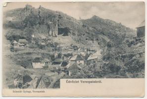 1908 Verespatak, Goldbach, Rosia Montana; Arany-zúzók. Schmidt György kiadása / gold mine (EK)
