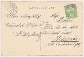 1908 Verespatak, Goldbach, Rosia Montana; Arany-zúzók. Schmidt György kiadása / gold mine (EK)