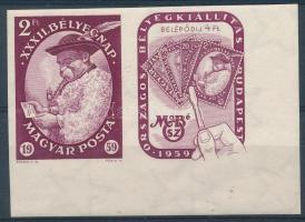 1959 Bélyegnap vágott ívsarki szelvényes bélyeg