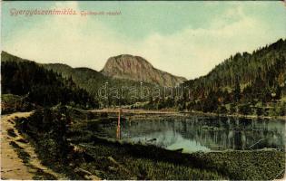1909 Gyergyószentmiklósi-havasok, Muntii Giurgeului; Gyilkost-tói részlet / Lacul Rosu (Ghilcos) / l...