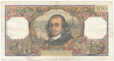Franciaország 1973. 100Fr "P 766 87044" T:F tűlyukak
France 1973. 100 Francs "P 766 ...