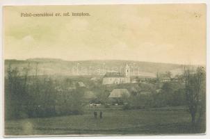 1912 Felsőcsernáton, Csernáton, Cernat, Cernatu de Sus; Református templom. Gere István kiadása / Ca...