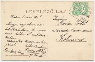 1912 Felsőcsernáton, Csernáton, Cernat, Cernatu de Sus; Református templom. Gere István kiadása / Ca...