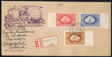 1949 UPU (I.) C sor ajánlott FDC-n