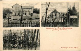 Erfurt, Restaurant und Café Augustaburg. Besitzer G. Schumann (EK)