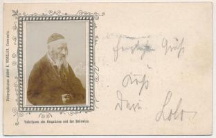 1898 Volkstypen aus Ostgalizien und der Bukowina / Types from East Galicia and Bukovina, Jewish man....