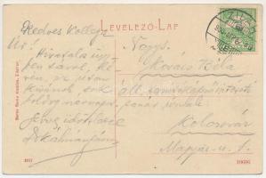 1900 Zilah, Zalau; Tuhutum utca, üzlet, piaci árusok. W. L. (?) 2317. Seres Samu kiadása / street vi...