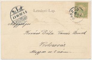 1906 Naszód, Nasaud; Piactér, Mercur szálloda, Goldstein üzlete, templom / market square, hotel, sho...