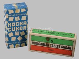 ca 1970 2 doboz bontatlan nagy csomag kockacukor csomag