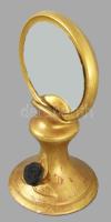 Asztali tükör, mázas kerámia 28 cm