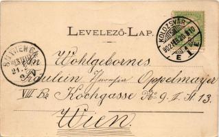 1902 Kolozsvár, Cluj; Kereskedelmi Akadémia. Dunky Fivérek cs. és kir. udvari fényképészek / commerc...