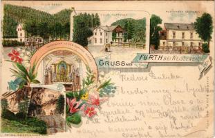 1898 Furth an der Triesting, Villa Frank, Villa Furthner, Furthner's Gasthaus, Hauptaltar in de...