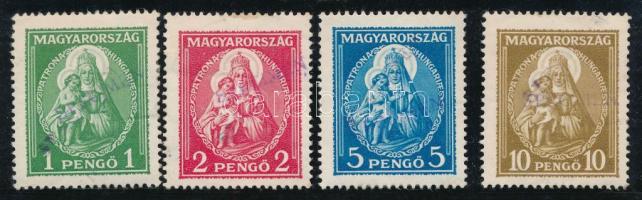 1932 Nagy Madonna sor lila "SPECIMEN" gumibélyegzéssel. Certificate: British Philatelic As...