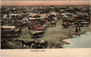 1909 Hortobágy, vásár, árusok. Mosinger R. kiadása (EK)
