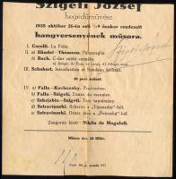 Aláírás-gyűjtemény, magyar és külföldi zenészek, énekesek, köztük Bartók Béla (1881-1945) és Bartókn...